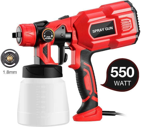 Cx31 Ηλεκτρικό Πιστόλι Βαφής 550W με Δοχείο 0.8lt
