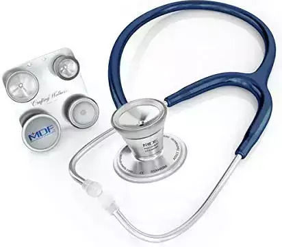 MDF Instruments ProCardial Titanium Καρδιολογικό Στηθοσκόπιο Non Chill με Διπλό Κώδωνα Μπλε