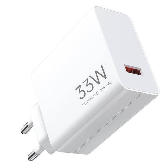 Xiaomi Charger Without Cable with USB-A Port 33W Quick Charge 3.0 Whites (MDY-16-EF)