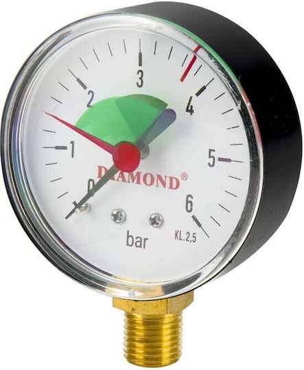 Diamond D418.63-4 Κάσα με Μανόμετρο