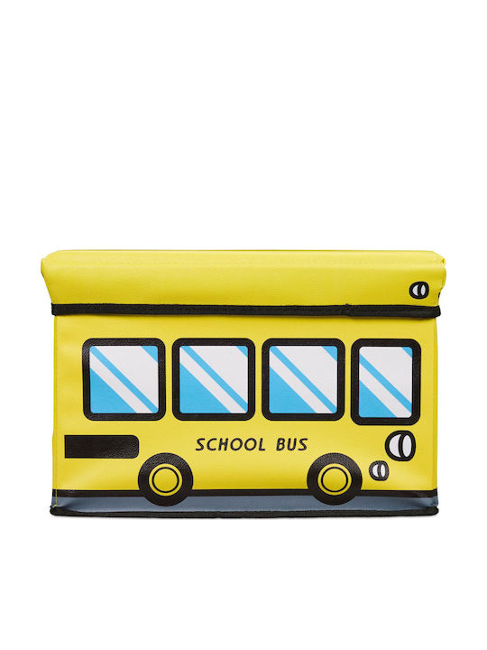Relaxdays Children's Storage Box made of Fabric Yellow 27x40x25cm 1pcs