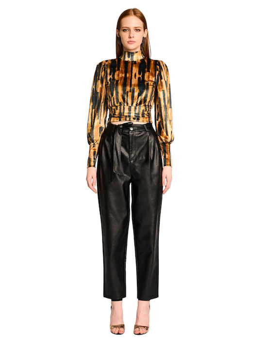 Pant Women's Fabric Trousers Black