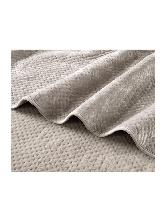 Liolios Home Element Ριχτάρι Τριθέσιου Καναπέ Βελουτέ 180x300εκ. Taupe 000000002818