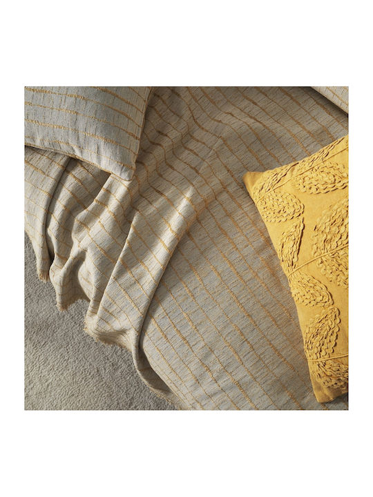 Gofis Home Vespera Ριχτάρι Πολυθρόνας Ζακάρ 148x180εκ. Gold 148/04
