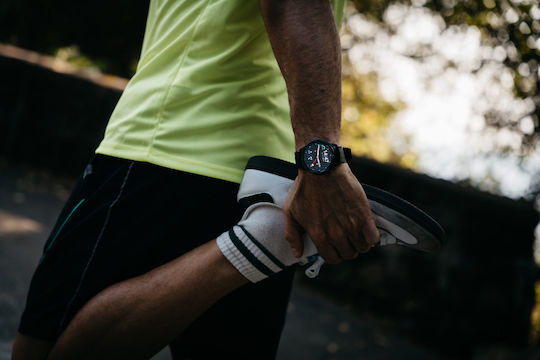 AGM Legion Smartwatch με Παλμογράφο (Μαύρο)