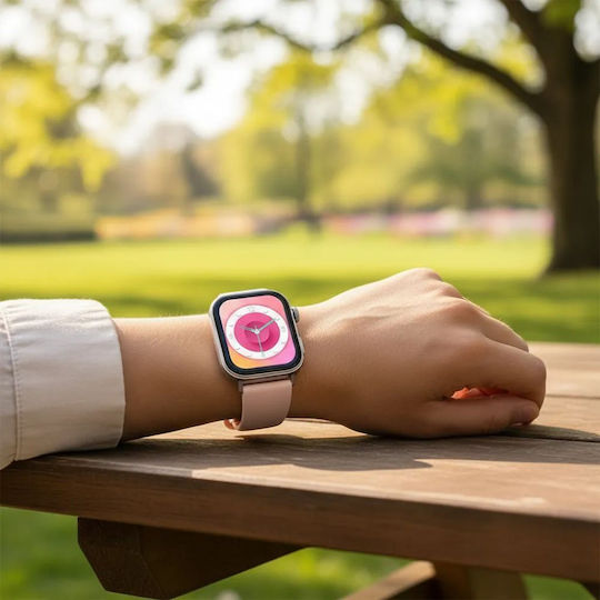 Hoco Y32 Smartwatch με Παλμογράφο (Ροζ)