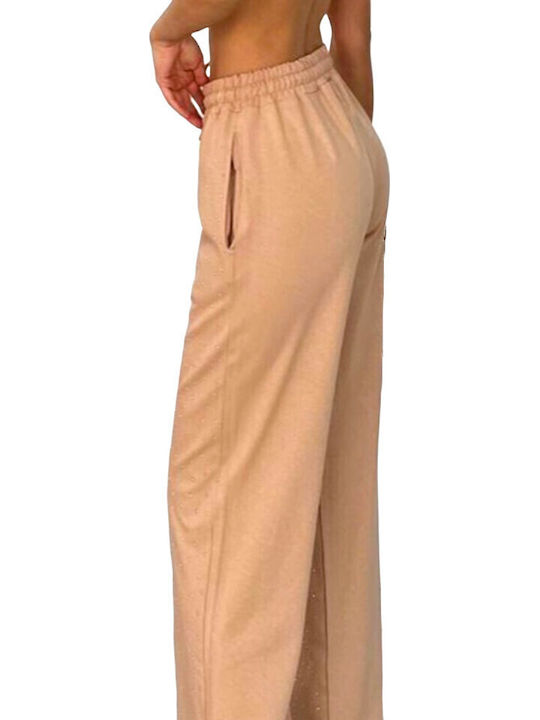 Jogginghose Ausgestellt Beige