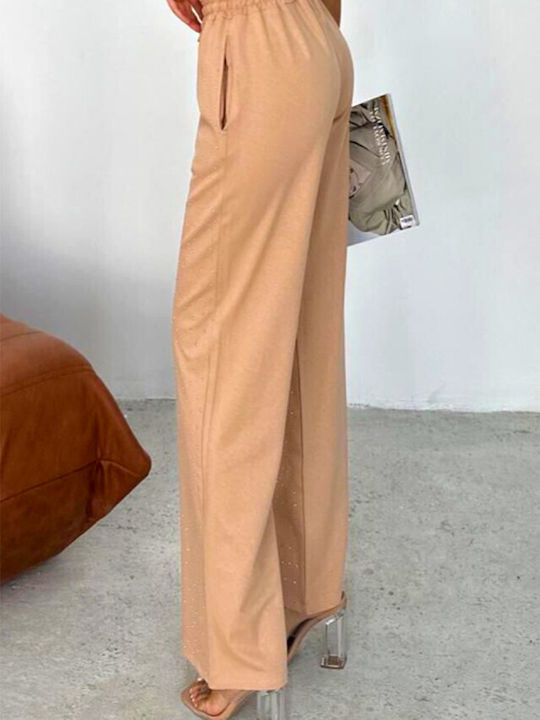 Jogginghose Ausgestellt Beige