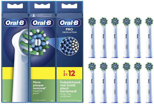 Oral-B Cross Action Electric Toothbrush Replacement Heads 12pcs