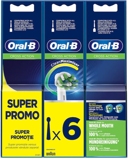 Oral-B Pro CrossAction Ersatzköpfe für 860373 6 Stück