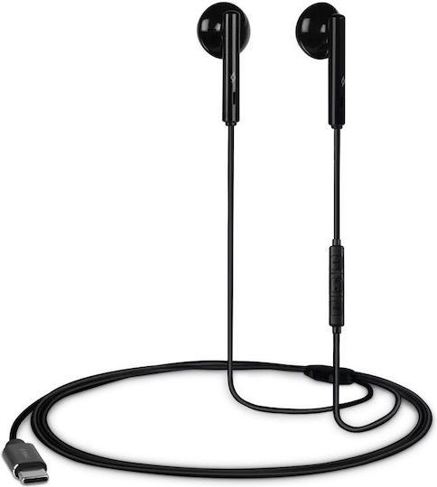 TTEC In-ear Handsfree Ακουστικά με Βύσμα USB-C Μαύρο
