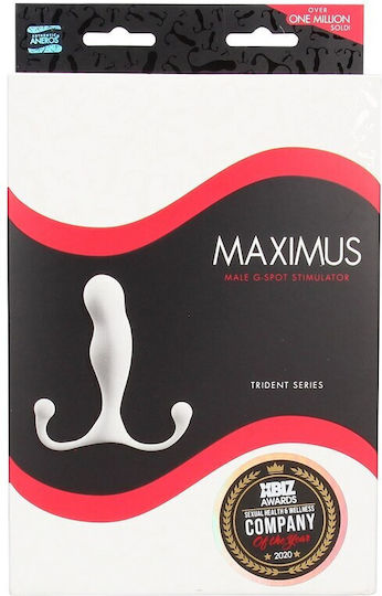 Aneros Maximus Trident Prostate Massager Πρωκτική Σφήνα Λευκή