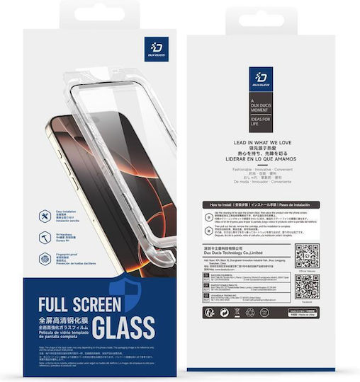 Dux Ducis 2.5D Tempered Glass Μαύρο (iPhone 17 Pro Max / iPhone 16 Pro Max)