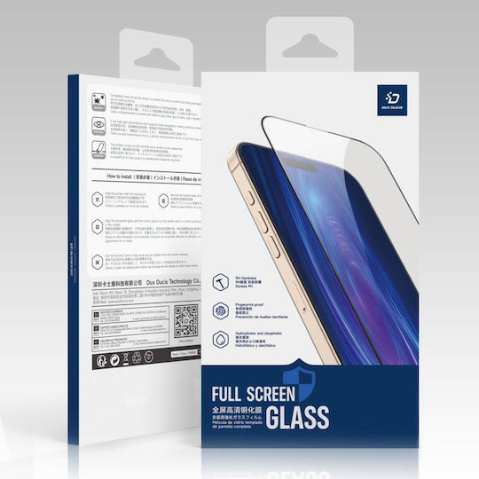 Dux Ducis Full Face Tempered Glass Μαύρο (iPhone 17 / 17 Pro / 16 Pro)