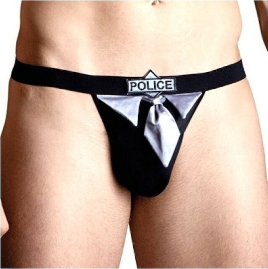 Softline Police Chilot Sexy pentru bărbați Tanga Black 559144901