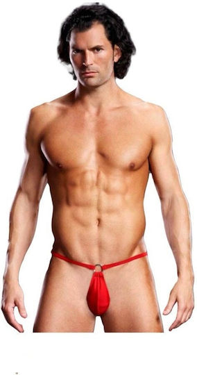 Blue Line Ανδρικό Sexy String Κόκκινο