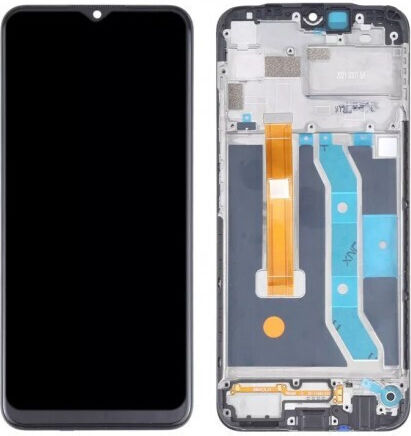 Screen Lcd+touch with Touch Mechanism and Frame for Realme C11 (Black)