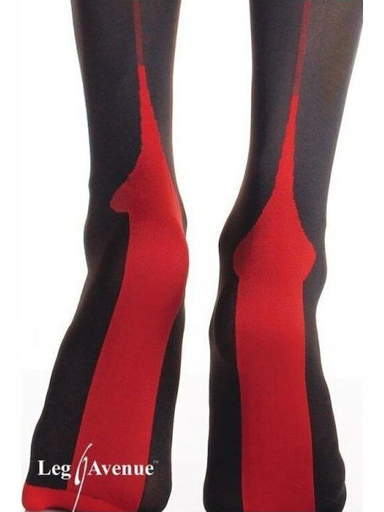 Leg Avenue 9705 Sexy Socks Black / Red