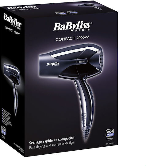 Babyliss D212E Travel Hair Dryer 2000W D212E