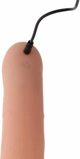 Gurtzeug Strap-Ons Hohlmodell aus Silikon & Kabellose Fernbedienung Hidden Desire Inferno Hohlpenis Strap-On Vibrator aus Fleisch 18cm