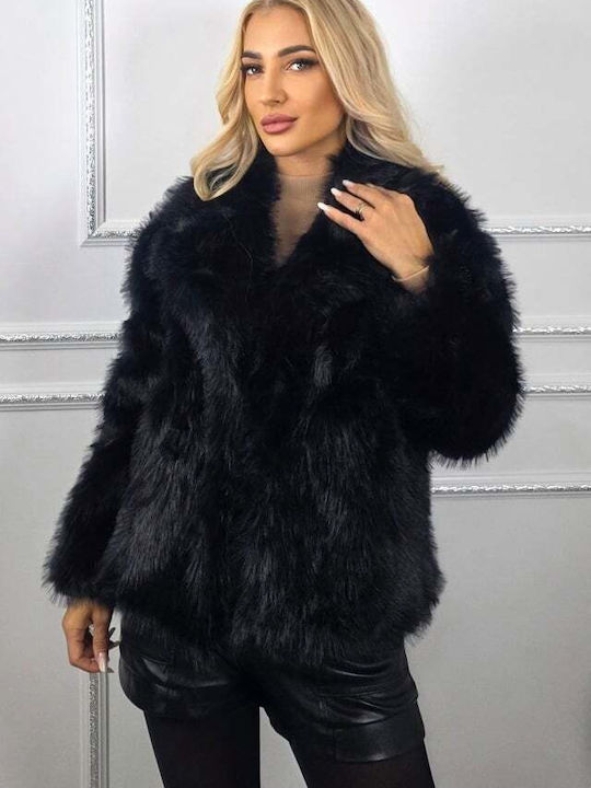 Κοντή Γυναικεία Γούνα Black