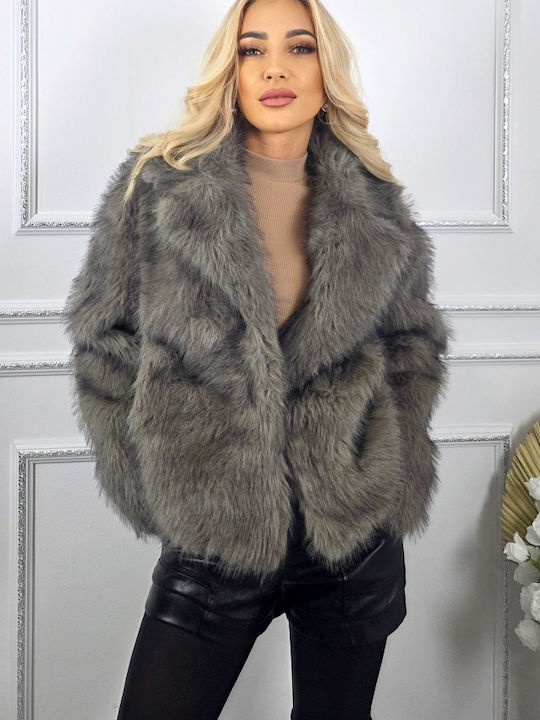Frauen Pelz Gray
