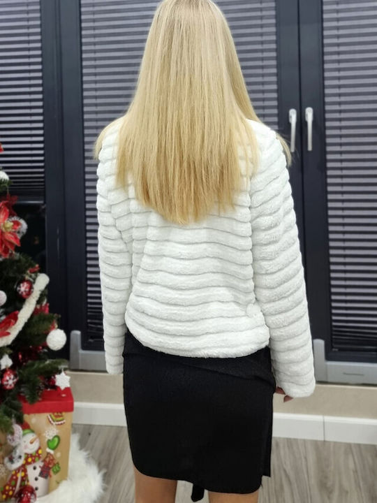 Frauen Pelz White