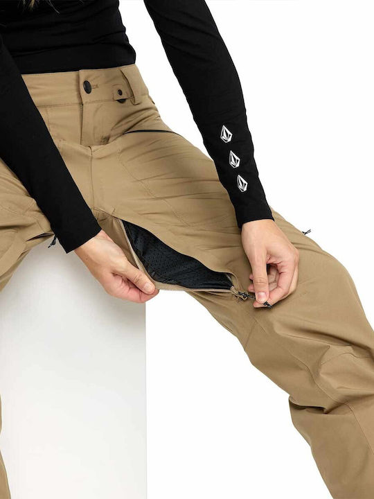Volcom Stretch H1352601-BRZ Γυναικείο Παντελόνι Σκι & Snowboard Καφέ