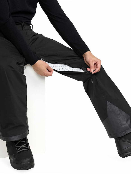 Volcom Stretch Gore-tex G1352601-BLK Men's Trousers for Ski & Snowboard Black