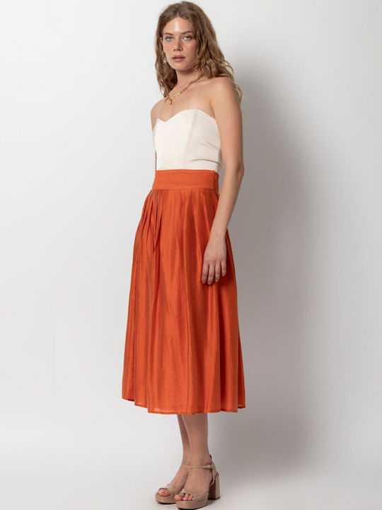 Midi Skirt Orange