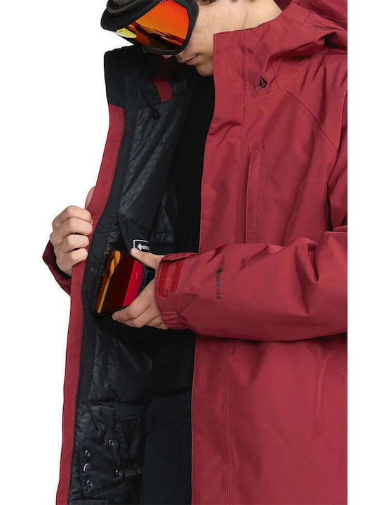 Volcom Dua Insulated Men's Gore-Tex Ski & Snowboard Jacket Pink G0452603-BTR