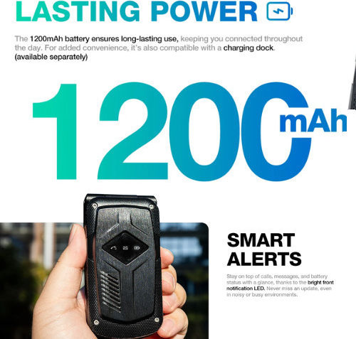 AGM M10 Dual SIM Κινητό με Μεγάλα Κουμπιά Μαύρο