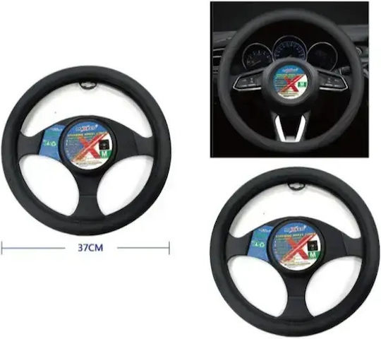 Maxeed Auto-Lenkradabdeckung mit Durchmesser 37cm Schwarz