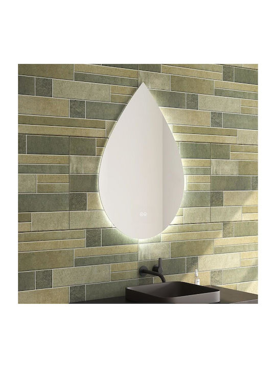 Inter Ceramic Καθρέπτης Μπάνιου Led Αφής 60x80cm