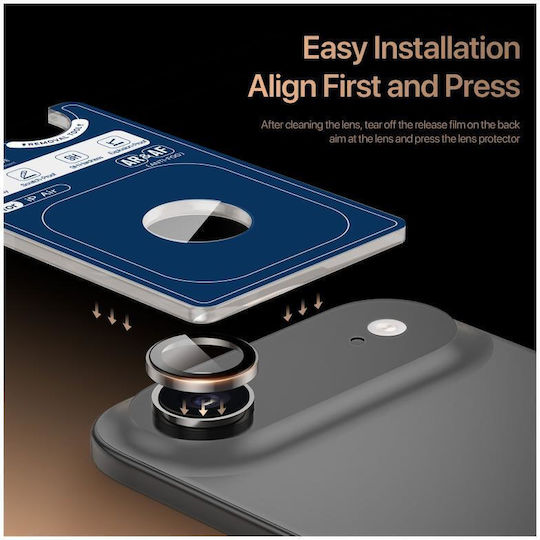 Aluminum Full Face Protective Cover Dux Ducis Mobile Phone Camera Lens Apple iPhone 17 Air Hawk Desert Titanium N69592
