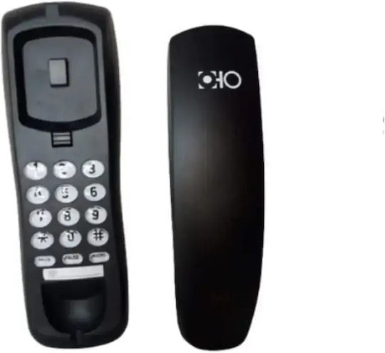 OHO-628 Ενσύρματο Τηλέφωνο Γόνδολα Μαύρο ADD0APB10