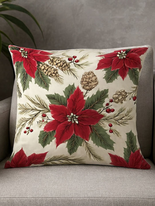 By Queen Limited Festive Edition Pillow Case Holiday Classic Red Berries 45x45cm