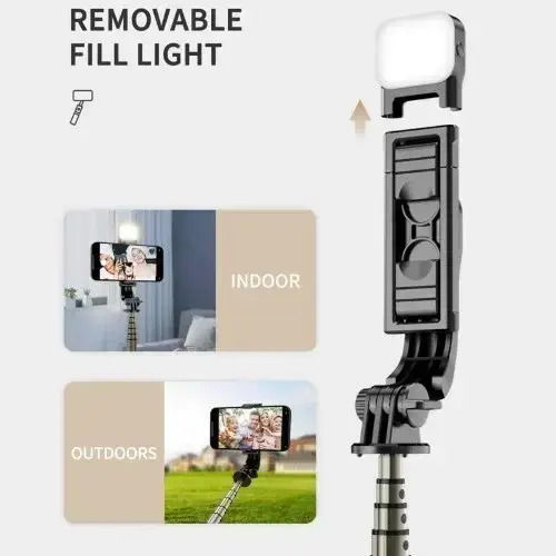 Andowl Selfie Stick with Remote Control Q11S Black