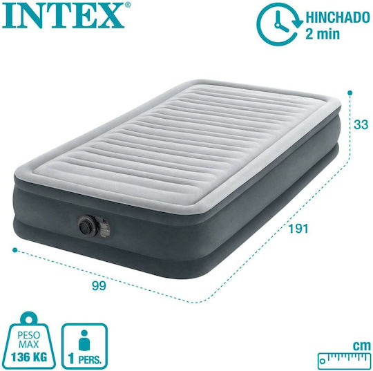 Intex Intex Camping-Luftmatratze mit Integrierter Elektrischer Pumpe Grau