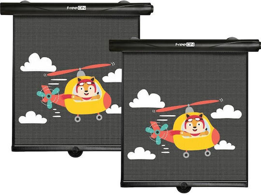 FreeOn Car Sun Shades Foxy A Rapid 48x48cm 2 Pieces