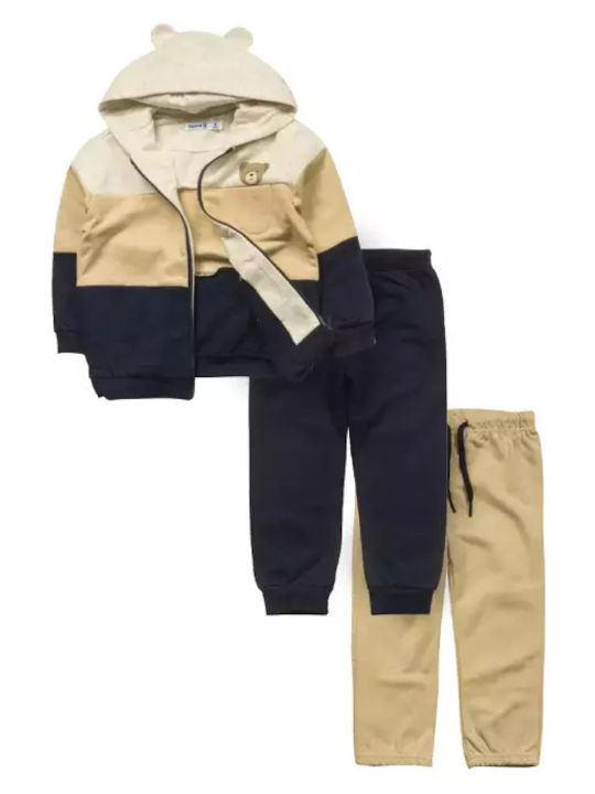 Kids Sweatpants Set Blue 3pcs