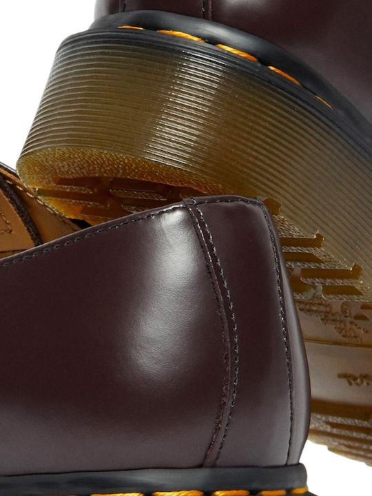 1461 Smooth Men's Leather Casual Shoes Burgundy