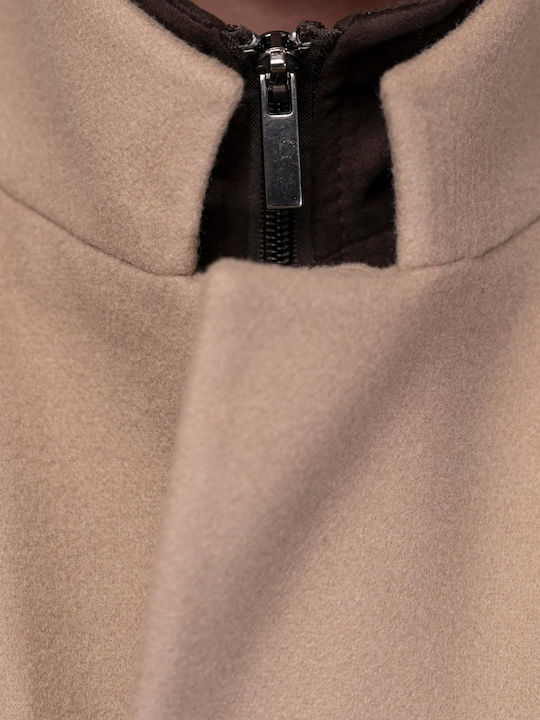 Dezing Herren Mantel Camel