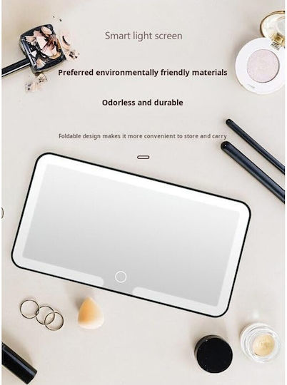 Car Sun Visor Mirror Adjustable Lighting Touch Screen 23.5×12.7cm Dx-30