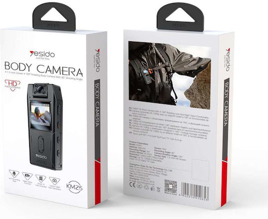 Yesido Action-Kamera HD (720p) mit Bildschirm 1.3" Schwarz