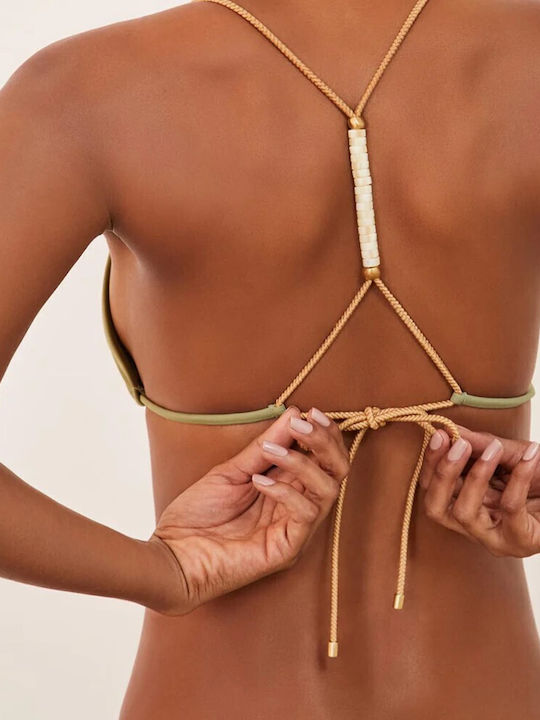 Triangle Bikini Top Green