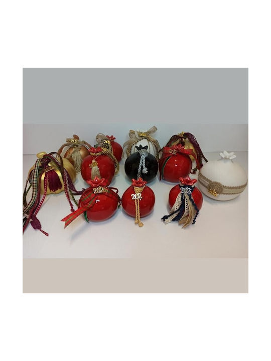Dream Handmade Окачен Гоури Нар Бял Керамичен 2026 12x12см 1бр