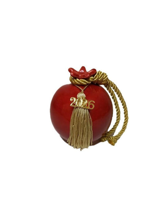 Dream Handmade Tabletop Lucky Charm Pomegranate Red Ceramic 2026 10x10cm 1pcs