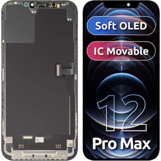 Mp Lcd Display Module Apple Iphone 12 Pro Max Soft Oled Ic Movable Fhd Version Black