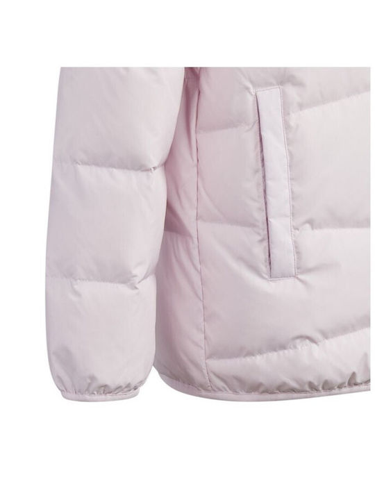 Frosty Daunen-P Kinder Sport Jacke Kurz mit Kapuze Rosa